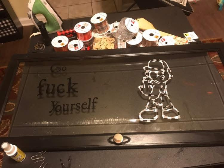 Go F Yourself-Bold Glass Statement Wall Art