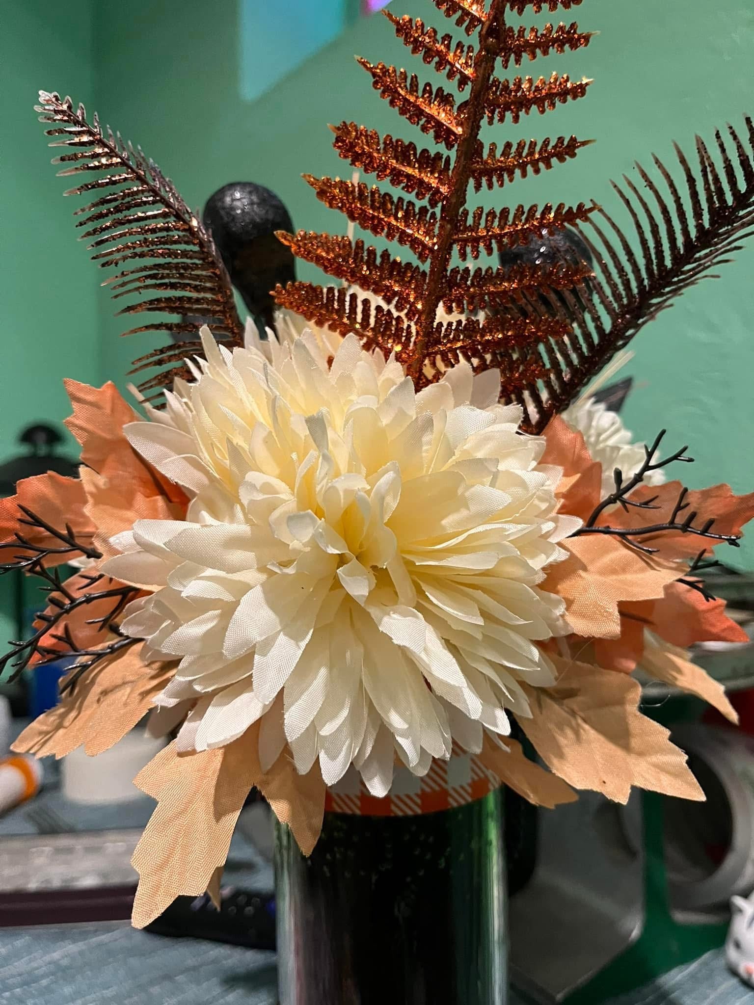 Eerie Handcrafted Halloween Floral Arrangement