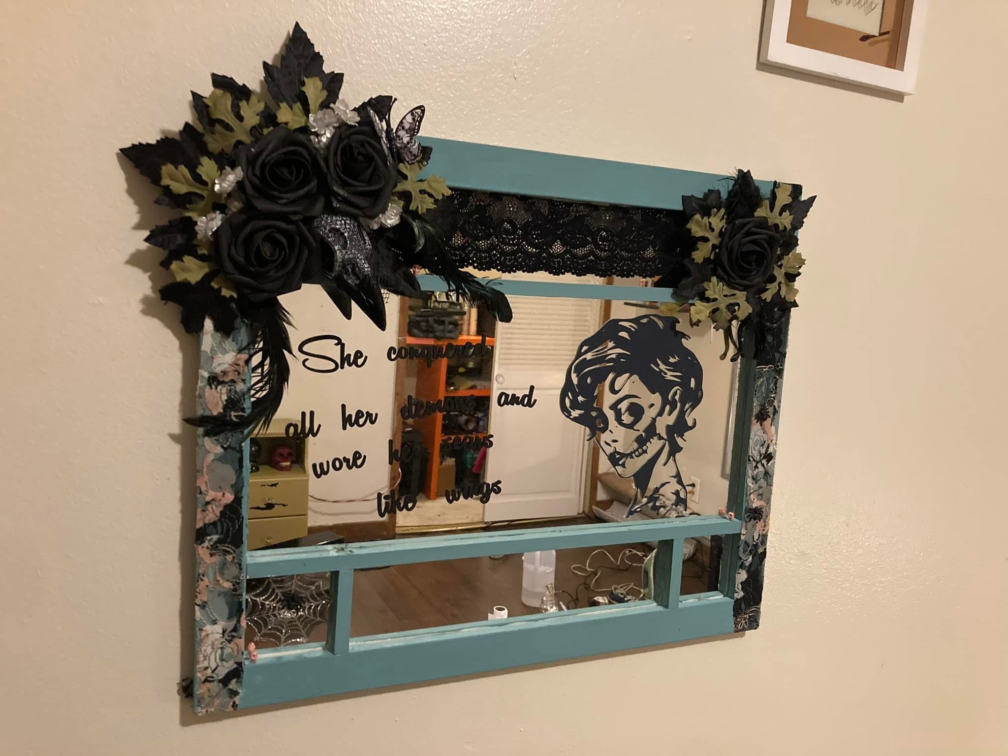 She Conquered-Gothic Mirror Wall Art