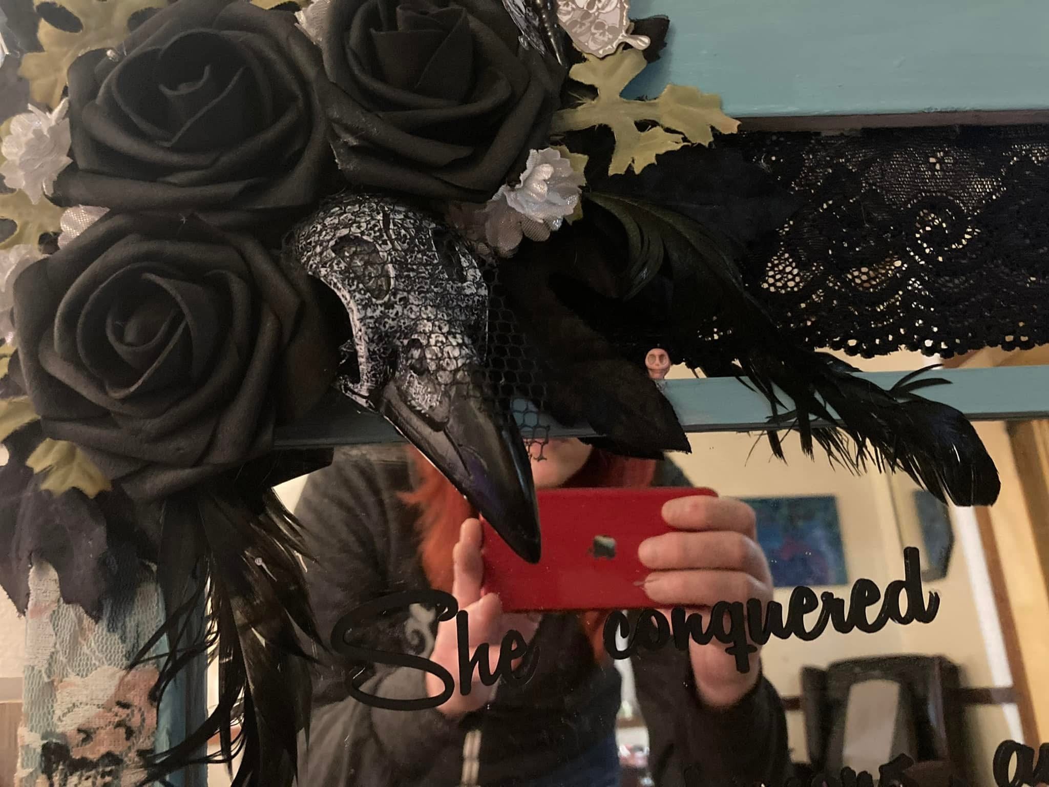 She Conquered-Gothic Mirror Wall Art
